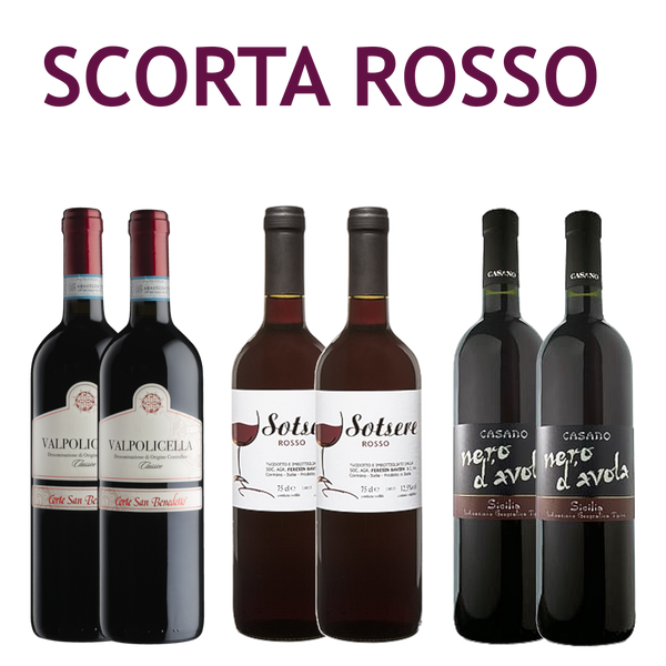 Scorta 6 bottiglie Vino Rosso