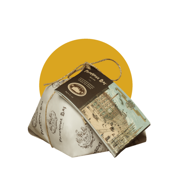 Panettone antica Milano, Ricetta tradizionale 750 gr con libretto storico - BAJ